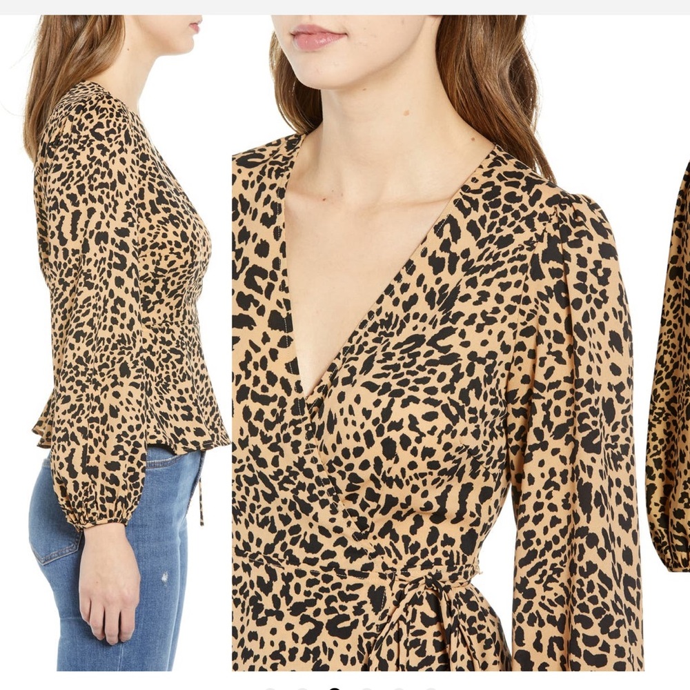 ASTR leopard print top